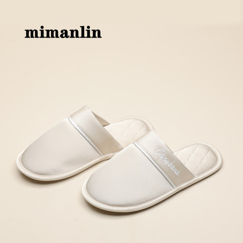 高级感四季情侣拖鞋女防滑春秋夏季室内居家防滑静音无声包头拖鞋 - 图1