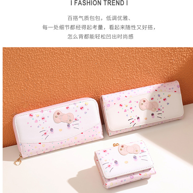 日系50周年短款钱包少女心学生猫咪复古三折卡包洛丽塔可爱零钱包,淘宝优惠券,粉丝福利购,淘宝优惠卷