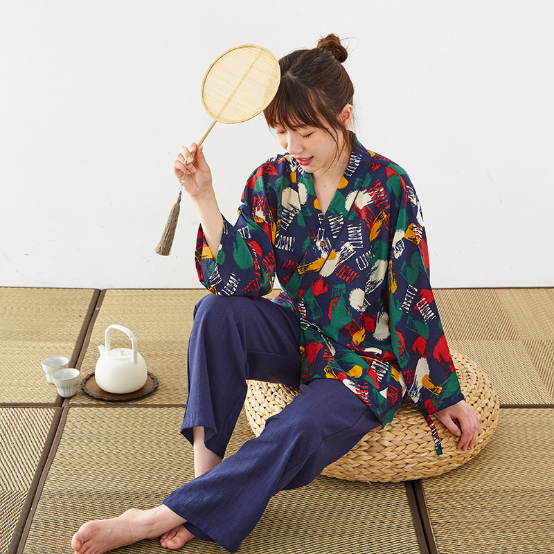 情侣天麻丝汗蒸服家居服 红莜睡衣/家居服套装