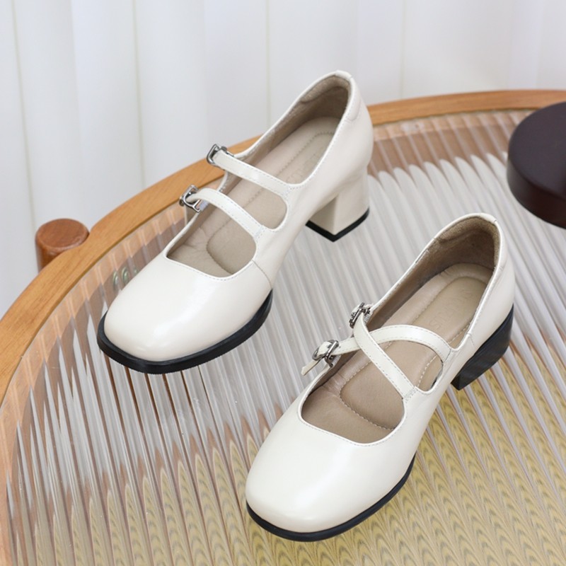 慢先森 玛丽珍女士时尚秋季低高跟浅口舒适单鞋 840-25/350-25,淘宝优惠券,粉丝福利购,淘宝优惠卷