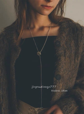 日系松本惠奈cl荷叶双层项链