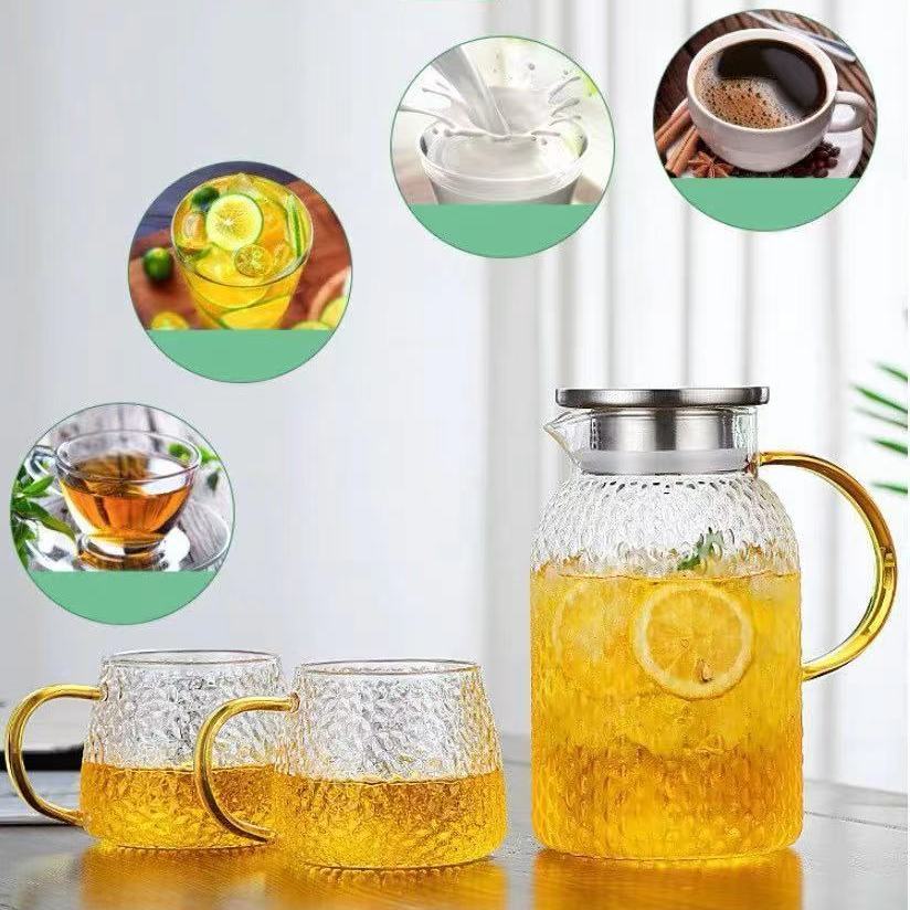 Teapot glass high temperaure resistant fruit tea cold kettle-图1