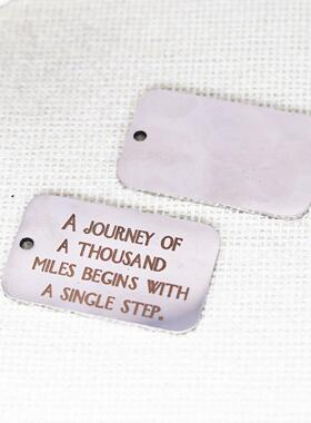 1pcsA journey of a thousand miles begins with a single step