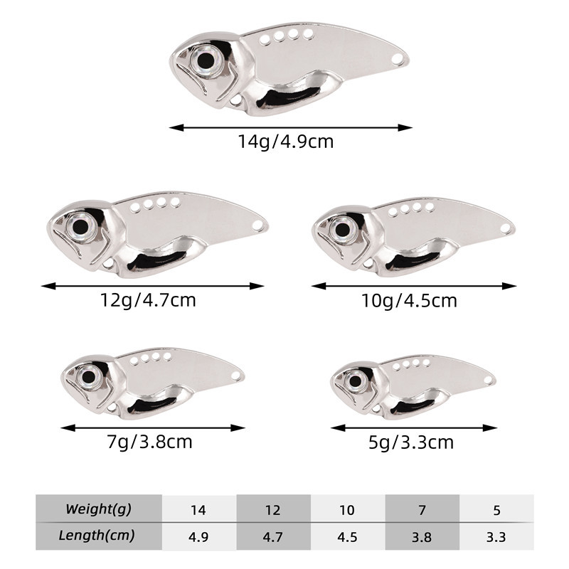 远投逗逗vib路亚饵5g7g10g12g14g金属VIB亮片假饵淡水通用仿真饵 - 图2