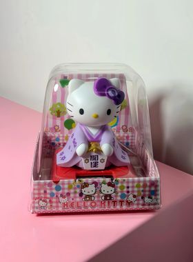 太阳能卡通点头招财猫摆件车装饰品礼物创意卡通幸运可爱点头猫