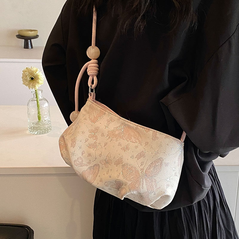 新中式包包女2025夏季新款时尚刺绣马鞍包小众简约休闲百搭斜挎包,淘宝优惠券,粉丝福利购,淘宝优惠卷