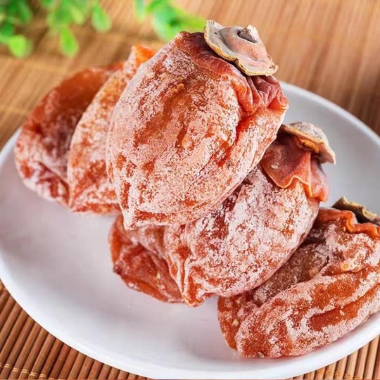 陕西正宗富平柿饼特级大果农家自制头茬霜降流心吊圆柿子饼干5斤