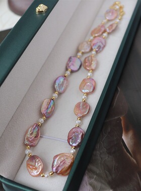 天然巴洛克珍珠项链女轻奢小众高级感锁骨链2026新款爆款颈链配饰