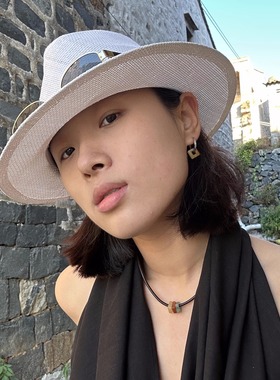 三环路椭圆金边墨镜时尚