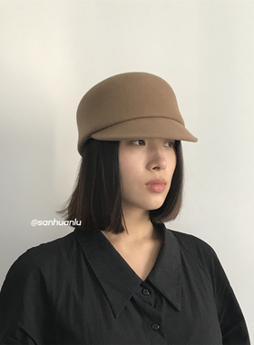 三环路羊毛马术帽文艺