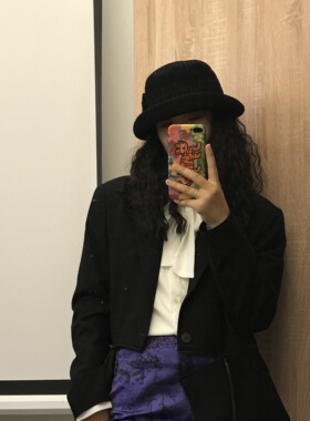 复古卷边英伦日韩优雅圆顶小礼帽