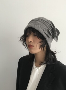 三环路秋冬复古冷帽小众帽毛线帽