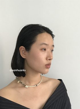 三环路斑点石天然项链