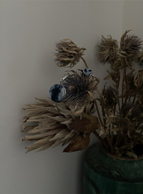 三环路圆片扎染金属小众设计手饰