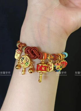 可穿拨浪鼓手绳敦煌国风