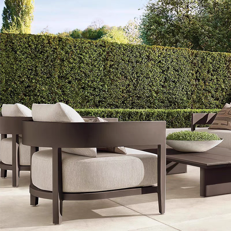 全铝合金沙发小区沙发庭院花园组合家具售楼部休闲民宿露天铝沙发,淘宝优惠券,粉丝福利购,淘宝优惠卷