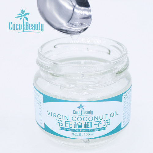 coco beauty椰宜100ml*2瓶冷压初榨椰子油食用油天然椰油护肤护发 - 图3