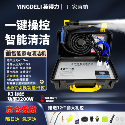 多功能高温高压蒸汽清洁机家用家电油烟机厨房重油污空调清洗机 - 图0