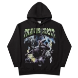 Рули Хипхоп Трэвис Скотт Винтаж Прест -Хип -Хип -Хип -Хуп Свитер с капюшоном в зимних рукавах