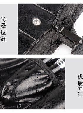 PU皮大容量化妆刷收纳立式可折叠
