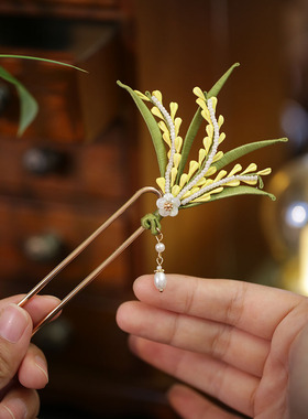 池鸢古风麦穗缠花簪子步摇发饰品