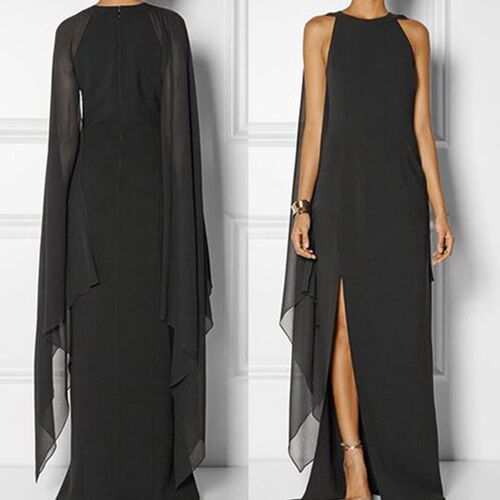 women dinner party dresses lady chiffon wedding skirt 女礼服 - 图2