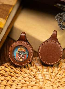 手绘唐卡吊坠黄财文殊五爷绿度母扎基拉姆文殊民族风手绘擦擦