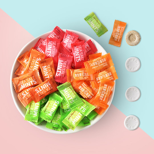 Internet celebrity tangerine peel lozenges sea salt mints