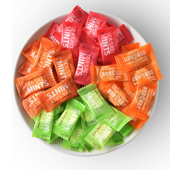 Internet celebrity tangerine peel lozenges sea salt mints