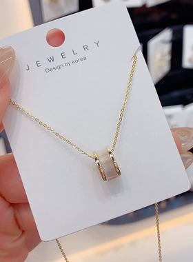 气质个性贝壳滚轮小蛮腰项链