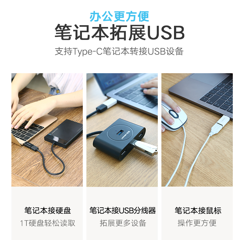 绿联otg转接头typec转usb3.0安卓通用tpcc平板接优u盘数据转换器 - 图3