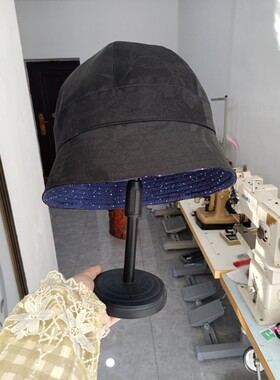 定做手工制作真丝香云纱渔夫帽