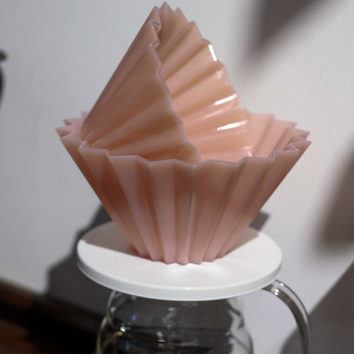 素止 大号国产ORIGAMI手冲咖啡塑料折纸滤杯 表面磨砂处理AB树脂 - 图0