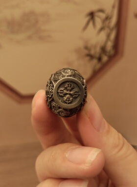藏传密宗紫铜做旧宝瓶吊坠甘露丸可装容器男女款随身个性项坠挂件