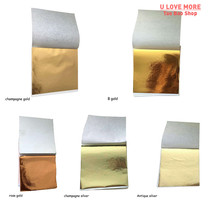100 Pcs 85x9cm Art Craft Imitation Gold Sliver Copper Foil