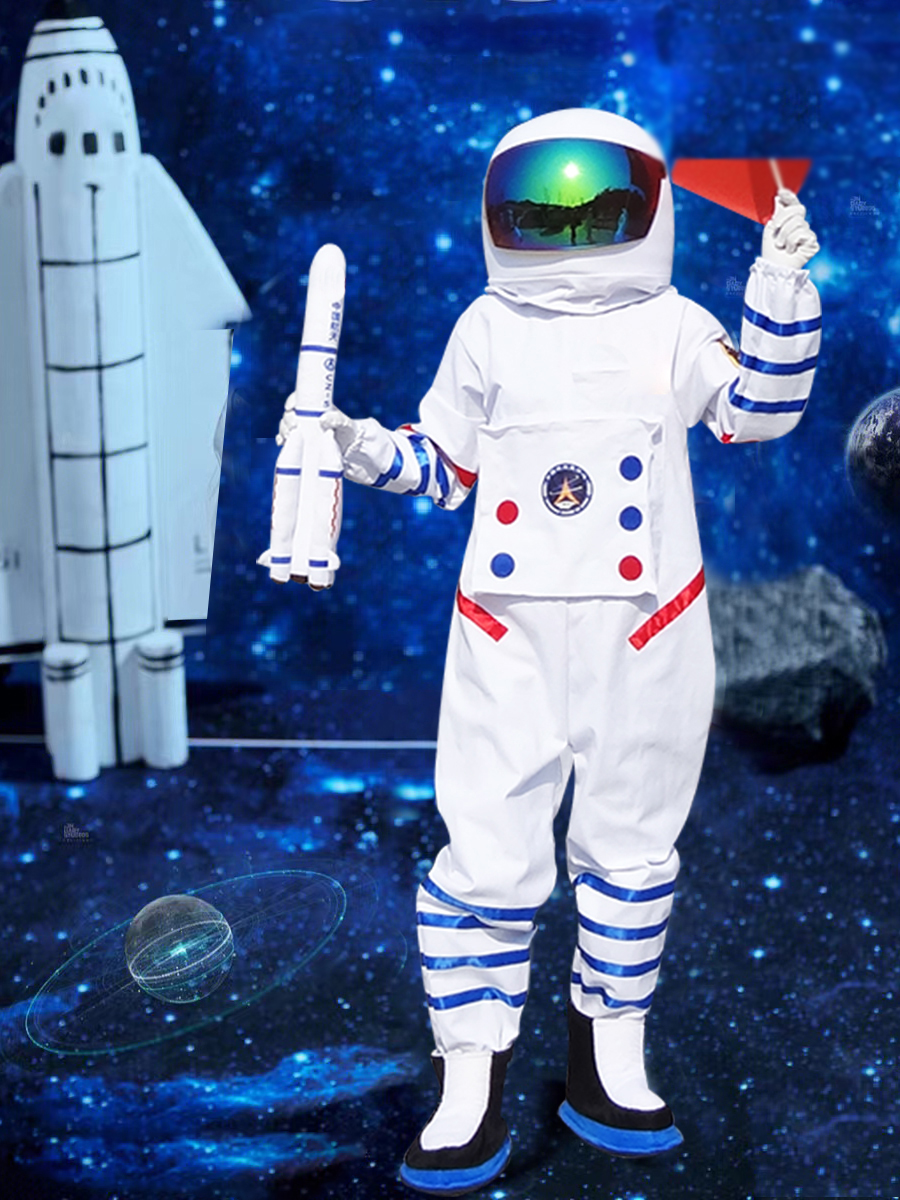 宇航员太空服人偶服装运动会开幕式儿童演出航天科技道具玩偶服装 - 图2
