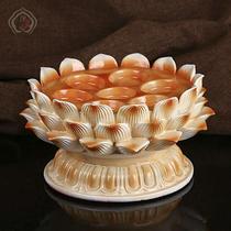 Powder Red Sketching Lotus Lamp Holder Crisp Grain Plum Grain for lamp tray supplies