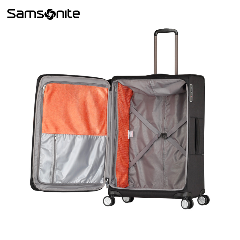 Samsonite/新秀丽商务拉杆登机箱20寸可扩展软旅行李箱托运箱TR7-图3