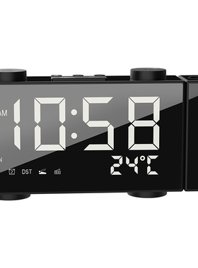 数字闹钟温度显示床头钟