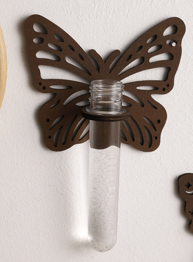 跨境新品蝴蝶悬挂式水培植物木架绿萝 简约家居民宿卧室装饰