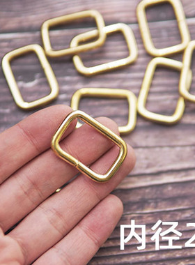 纯铜方扣手工皮具包包配件肩带