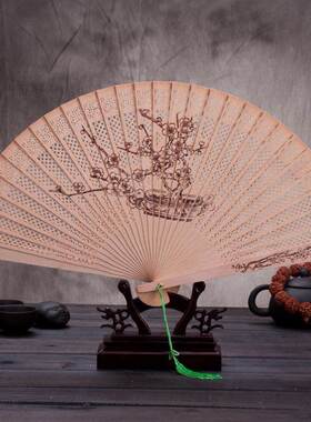 Chinese souvenir China traditional wood fan tourist gift