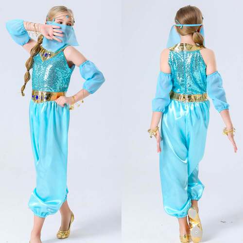Halloween children's costume girl princess dress vampire - 图0