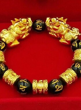 The PI xiu bracelet for men and women Vietnam gold obsidian