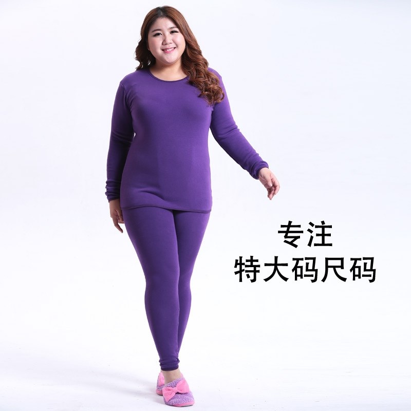 Thermal Underwear Winter Women Velvet Long Johns Plus Size - 图0