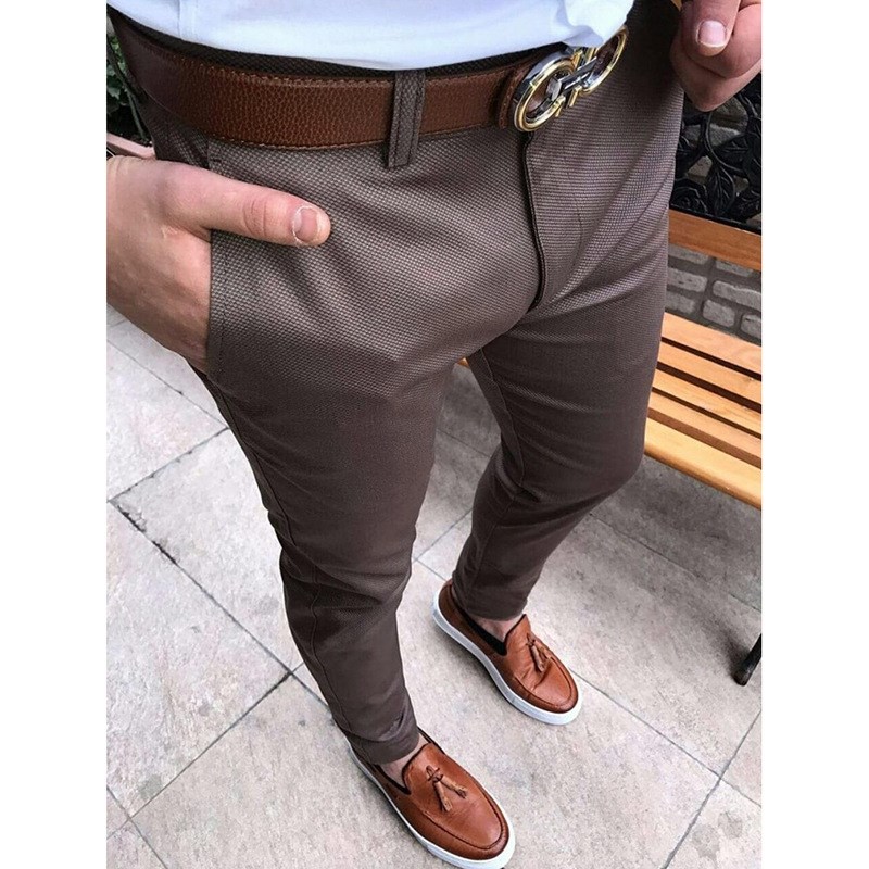 Men's business trousers casual suit pants男士休闲裤西装裤-图1