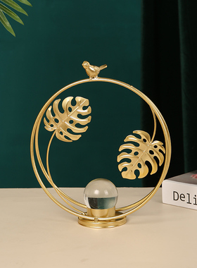 轻奢透明水晶球摆件家居饰品摆设