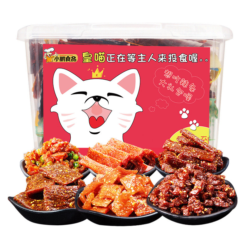 小鹏食品网红辣条整箱混搭大礼包 小鹏食品豆腐干