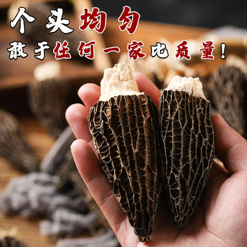 羊肚菌干货旗舰店非野生500g新鲜羊肚菇菌菇炖煲汤材料云南特产 - 图1