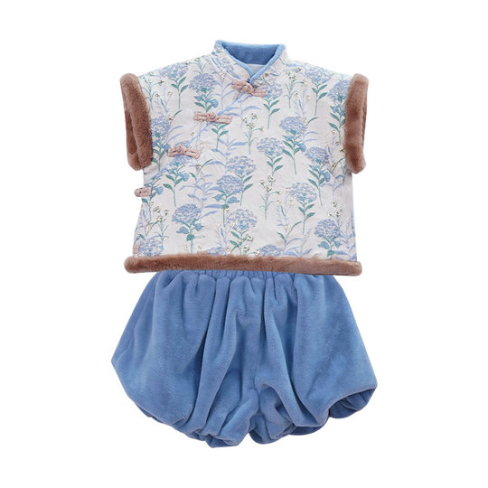 2022 children's clothing winter new year clothing vest children's suit